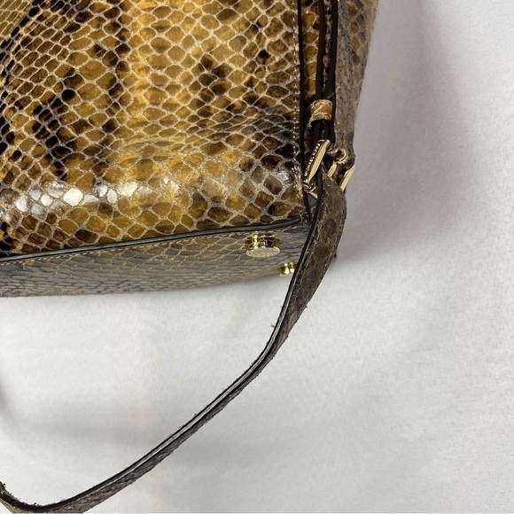 Michael Kors Python Selma Leather Satchel - Picture 6 of 9